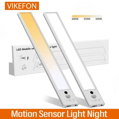 LED Motion Sensor Cabinet Light - USB for Kitchen & Bedroom